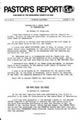 Pastor’s Report – August 21, 1978
