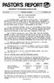 Pastor’s Report – October 31, 1978