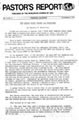 Pastor’s Report – November 8, 1978