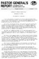 Pastor General’s Report – November 7, 1979