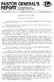 Pastor General’s Report – November 20, 1979
