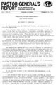 Pastor General’s Report – December 20, 1979