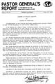 Pastor General’s Report – July 18, 1980