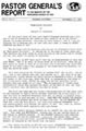Pastor General’s Report – September 15, 1980