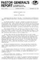 Pastor General’s Report – November 14, 1980