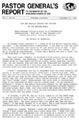 Pastor General’s Report – December 12, 1980