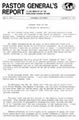 Pastor General’s Report – January 9, 1981