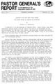 Pastor General’s Report – January 23, 1981