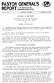 Pastor General’s Report – February 6, 1981