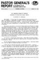 Pastor General’s Report – April 10, 1981