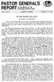 Pastor General’s Report – February 19, 1982