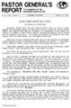 Pastor General’s Report – March 19, 1982